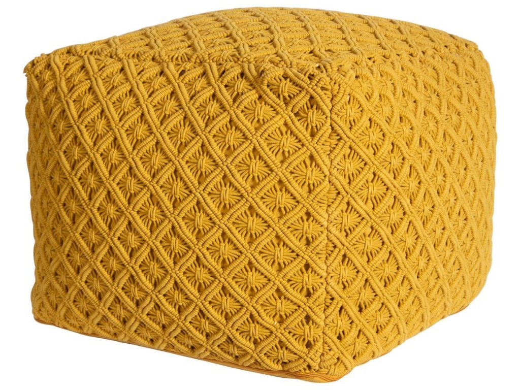 Feeling Knotty Pouf - Dandelion - main image