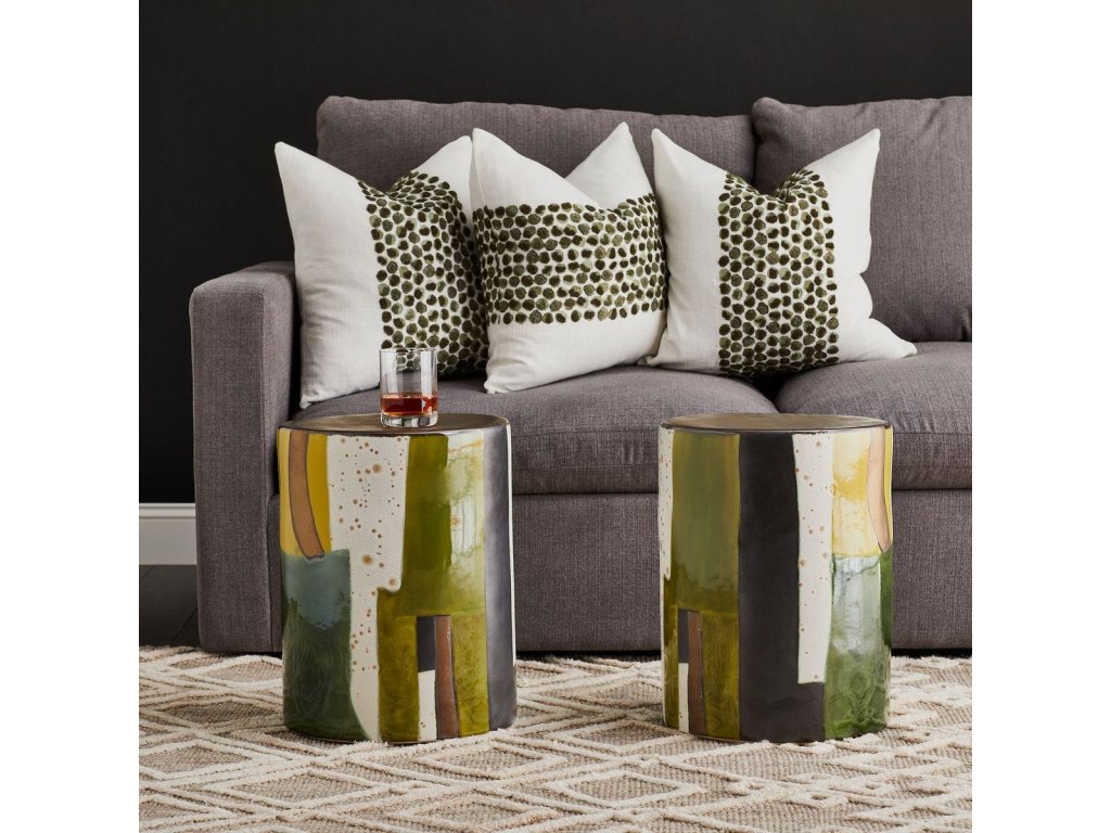 Graph Garden Stool - Green - image 1
