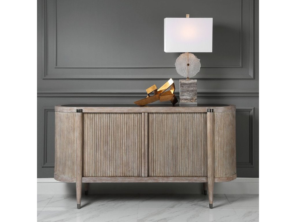 Tambour Cabinet - Natural Wash - image 7