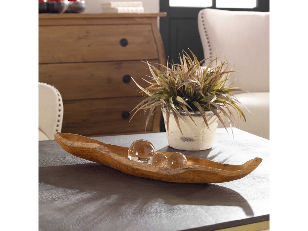 Teak Leaf Outdoor Bowl - image 1