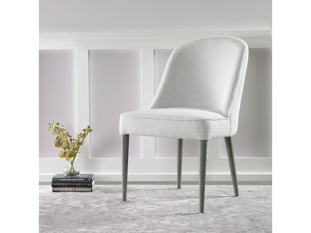 Brie Armless Chair, White, 2 Per Box, Priced Each - image 3