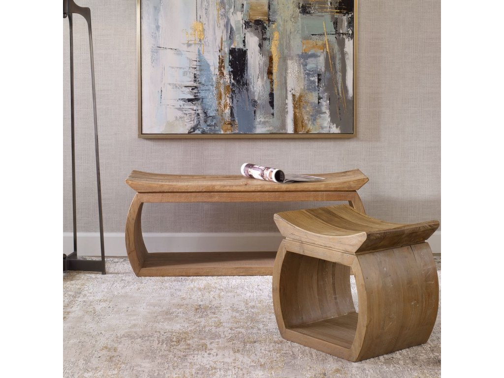 Connor Small Bench, Natural - image 2