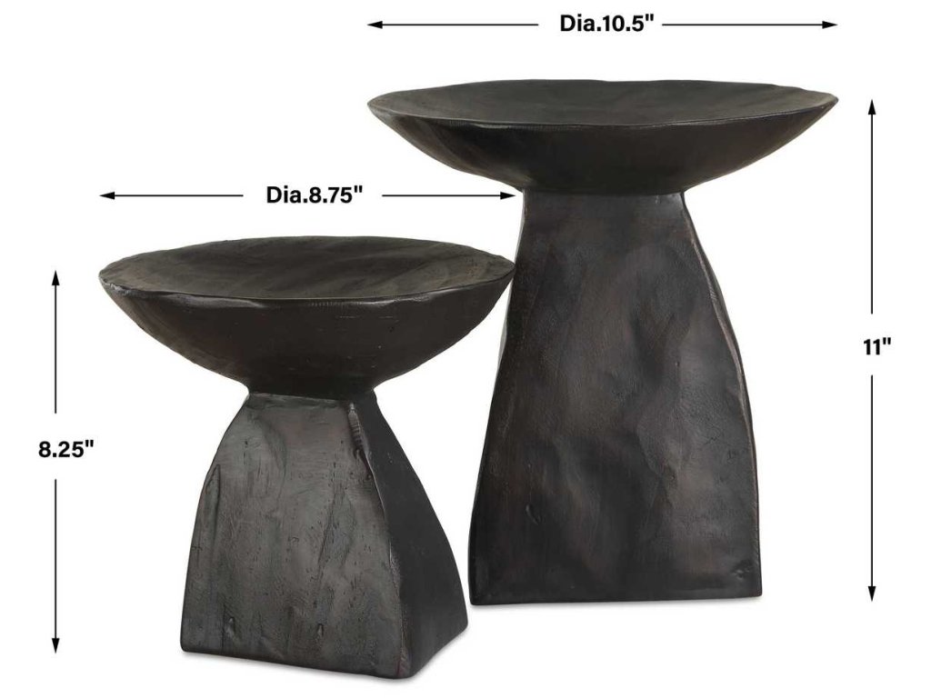 Shadow Pedestal Bowls, S/2 - image 5