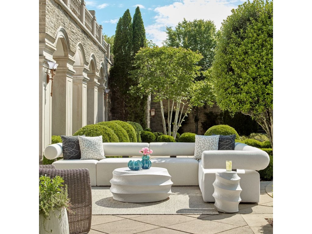 Bolster Back Outdoor Sofa, Armless - image 1