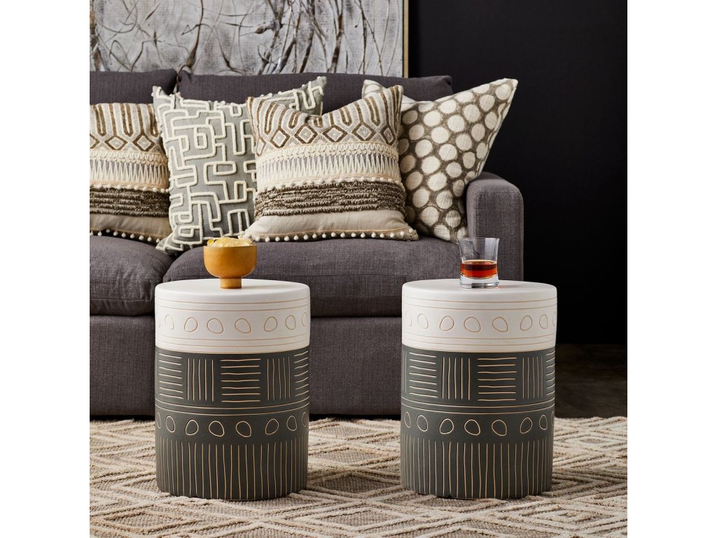 Hieroglyphics Garden Stool - image 1