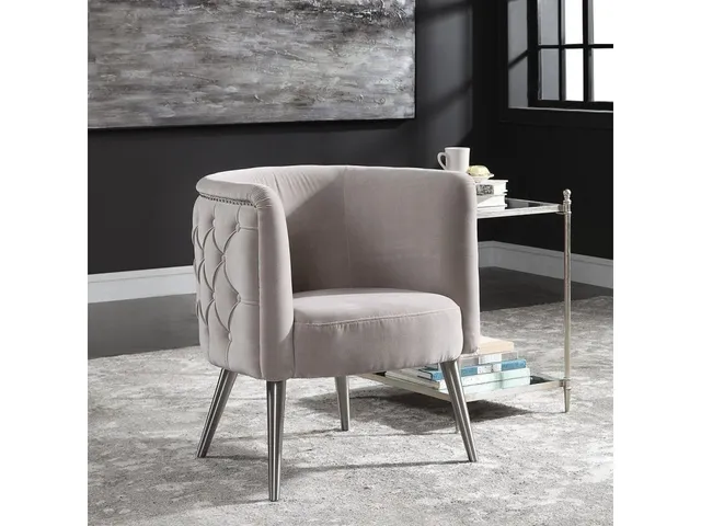 Haider Accent Chair, Champagne