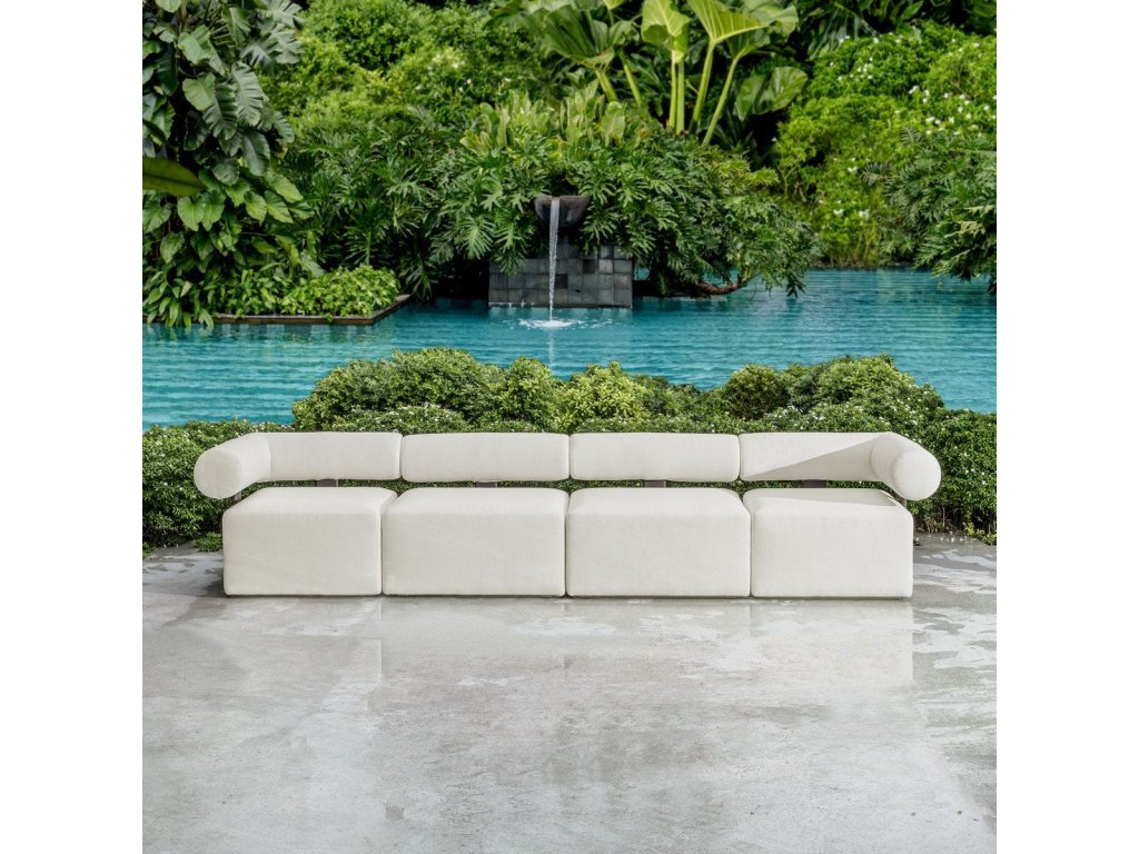 Bolster Back Outdoor Sofa, Armless - image 4