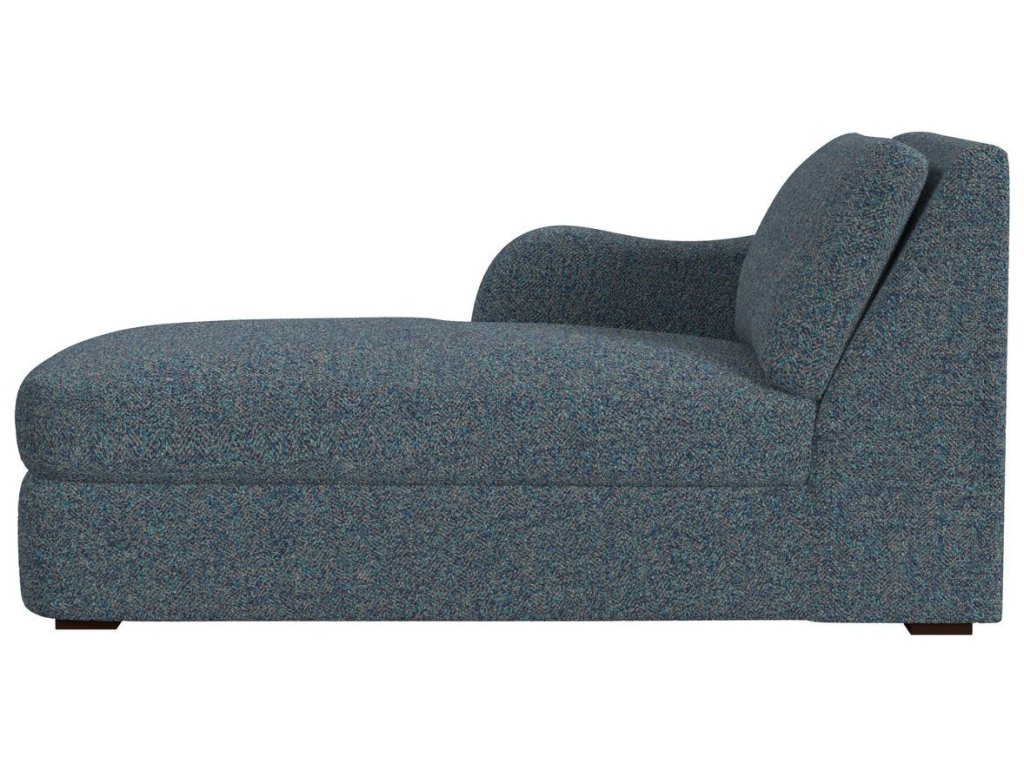Big Wave Chaise, Left Arm Facing - Tweedy Bird Jewel - image 2
