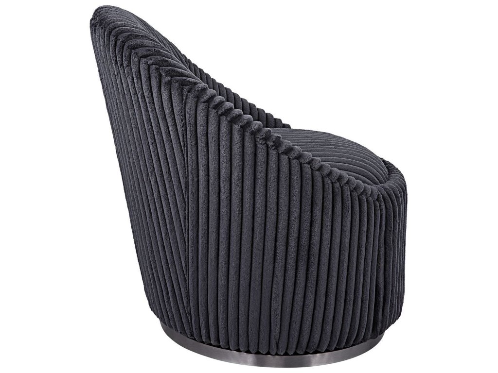 Crue Swivel Chair, Gunmetal - image 3