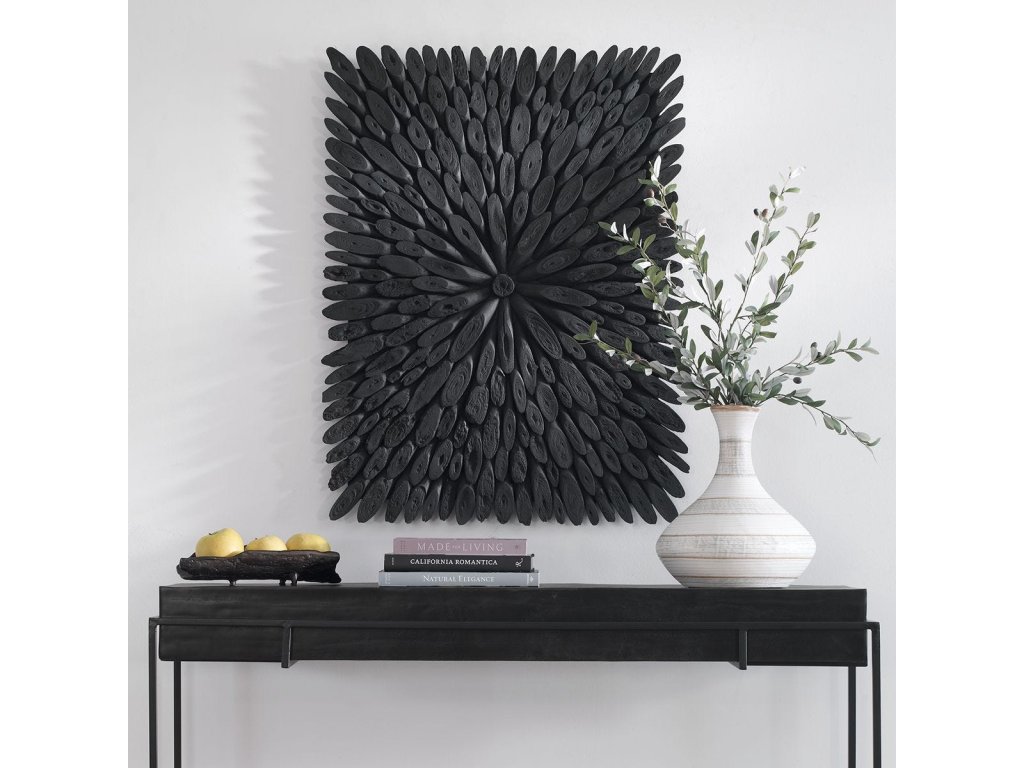 Bahama Wood Wall Decor, Black - image 1