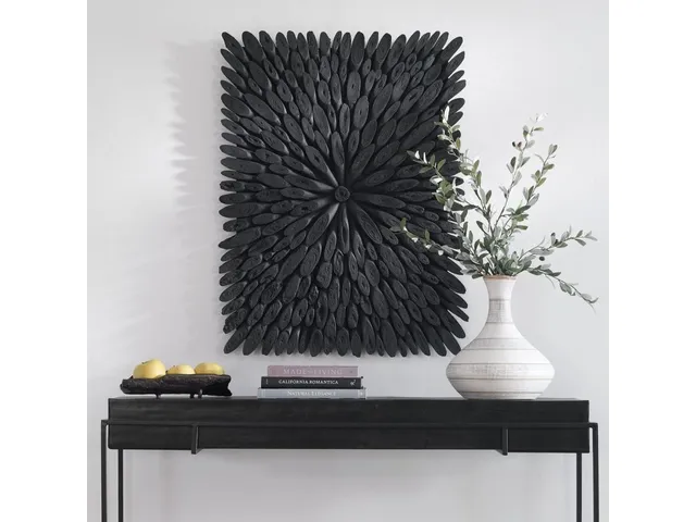 Bahama Wood Wall Decor, Black - Alternative View
