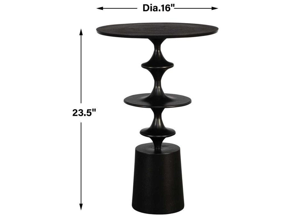 Flight Accent Table, Black - image 4