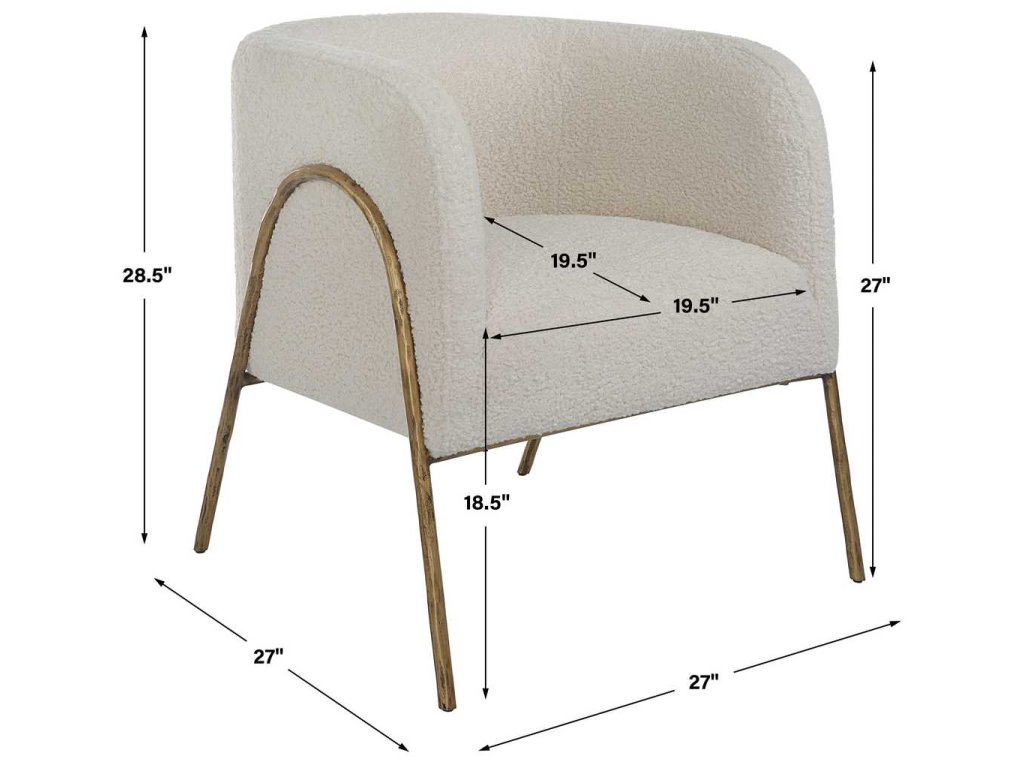 Jacobsen Accent Chair, Natural Shearling - image 7