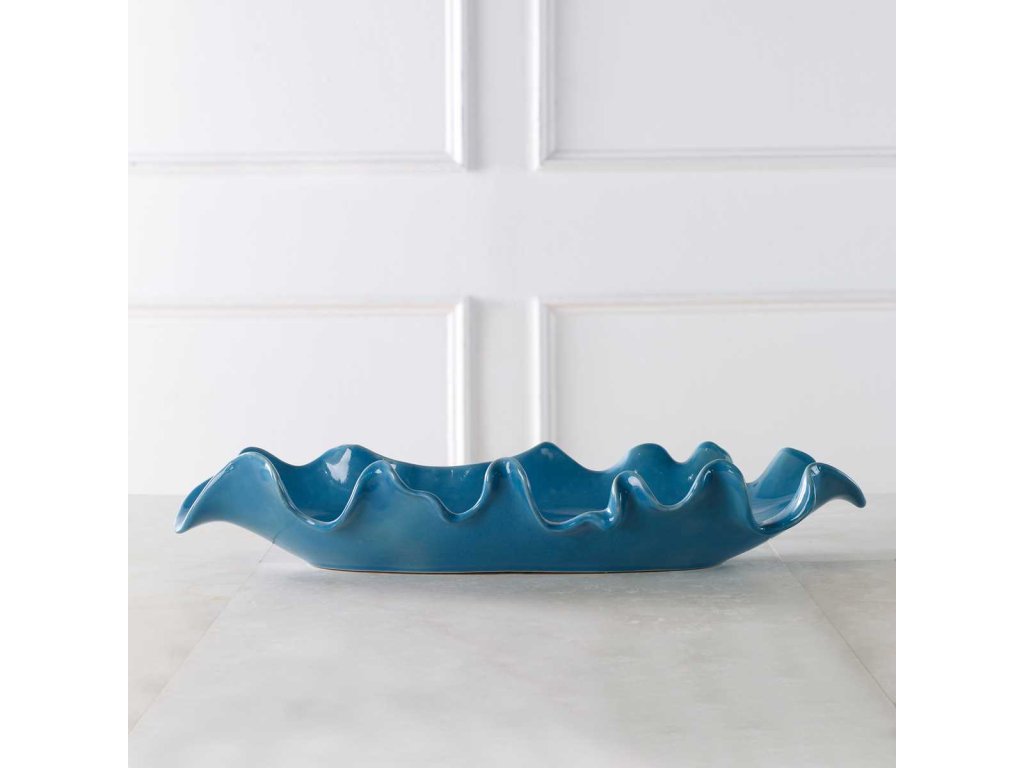 Ruffled Feathers Bowl, Blue - image 1