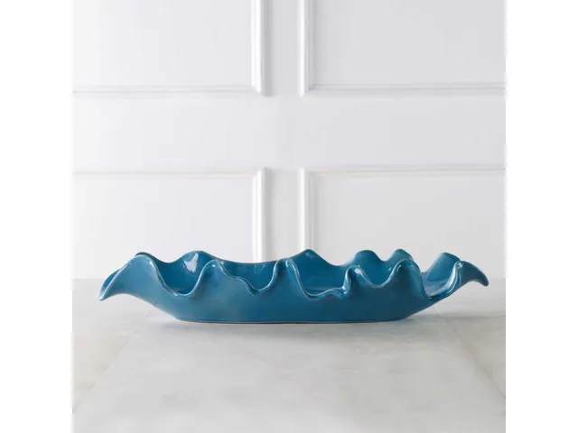 Ruffled Feathers Bowl, Blue - Alternative View