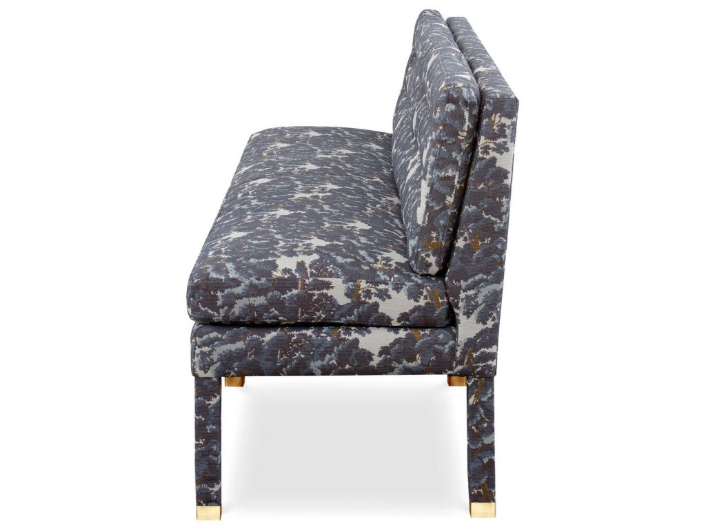 Approach The Bench Banquette, 84" - Baltic Forest Blue - image 4