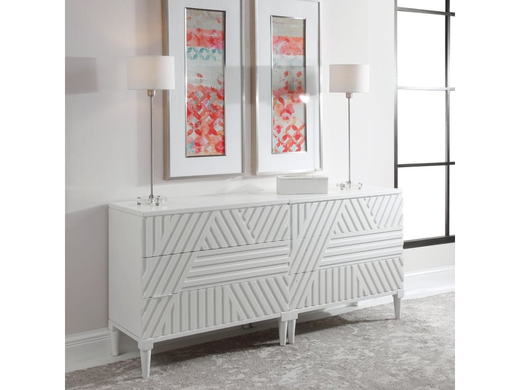 Colby 3 Drawer Chest, White - image 2