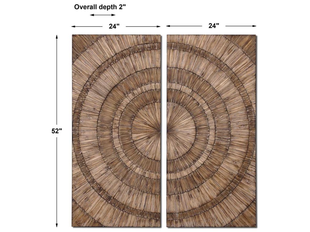 Lanciano Wood Wall Panels, S/2 - image 3