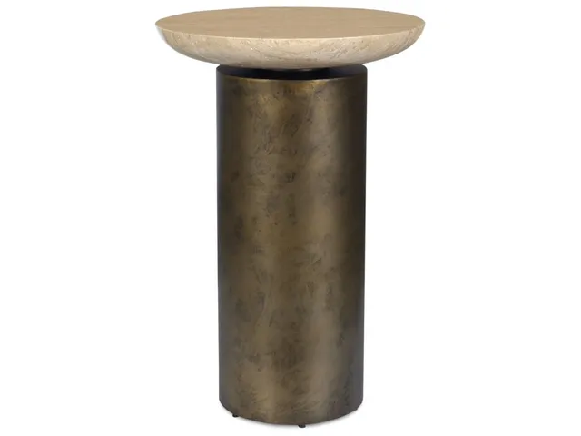 Oslo Outdoor Accent Table, Brass, 2 Cartons