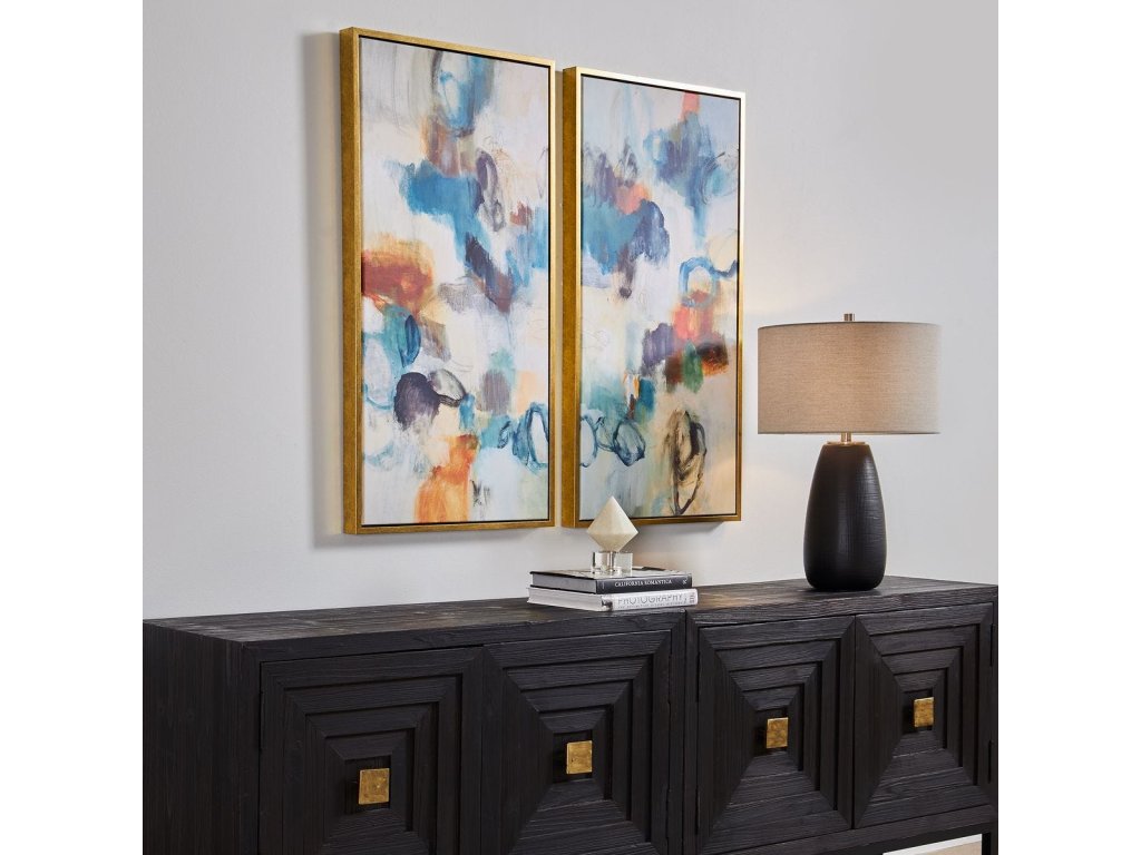 Casual Moments Framed Canvases, S/2 - image 2