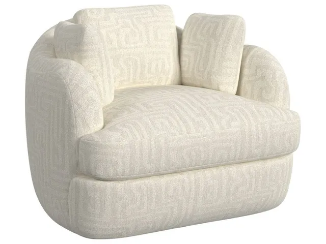 Scoop And A Half Swivel Chair - Maze Oyster