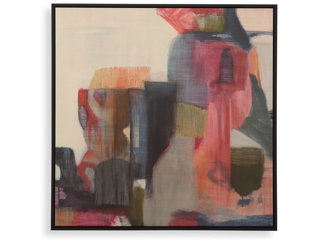 Geranium And Ginger Framed Canvas - main image