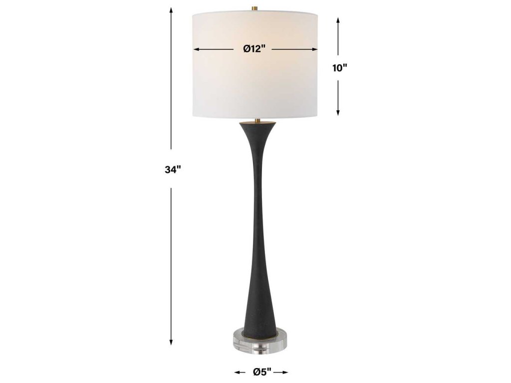 Fountain Buffet Lamp, Black - image 7