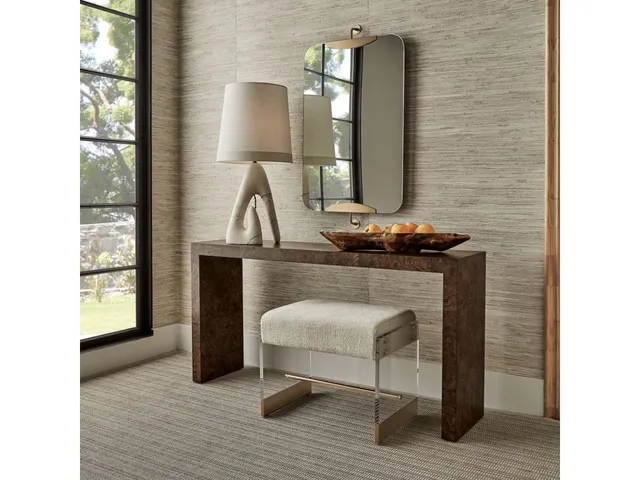 Ingrain Console Table - Cocoa Brown