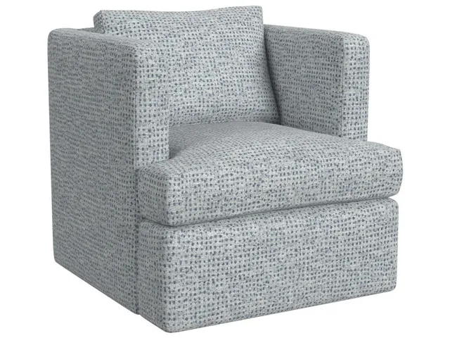 Elevated Swivel Chair - Dashing Blue