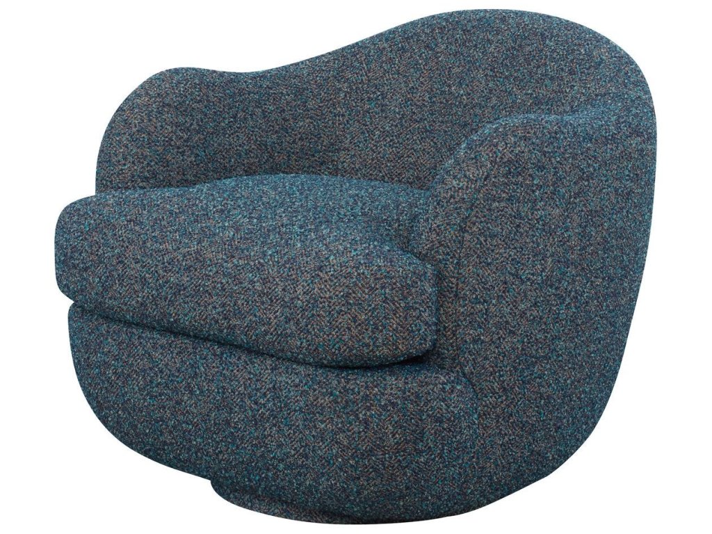 Scoop Swivel Chair - Tweedy Bird Jewel - image 3