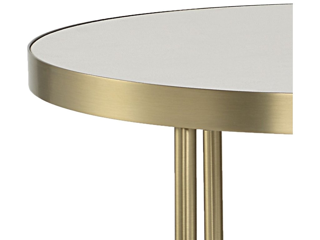 Aragon Nesting Tables, S/2, White - image 6