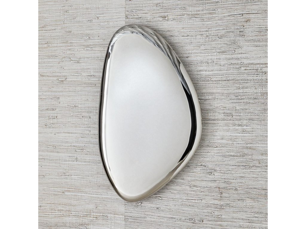 Jelly Bean Wall Sculpture - 26X16 Silver - image 1