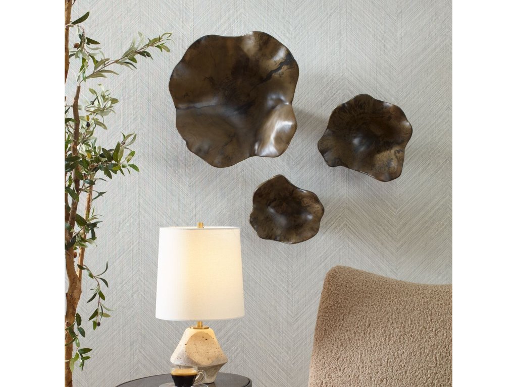 Teo Wood Wall Decor, Mocha, S/3 - image 6