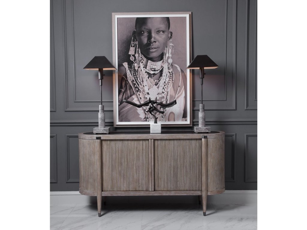 Tambour Cabinet - Natural Wash - image 2