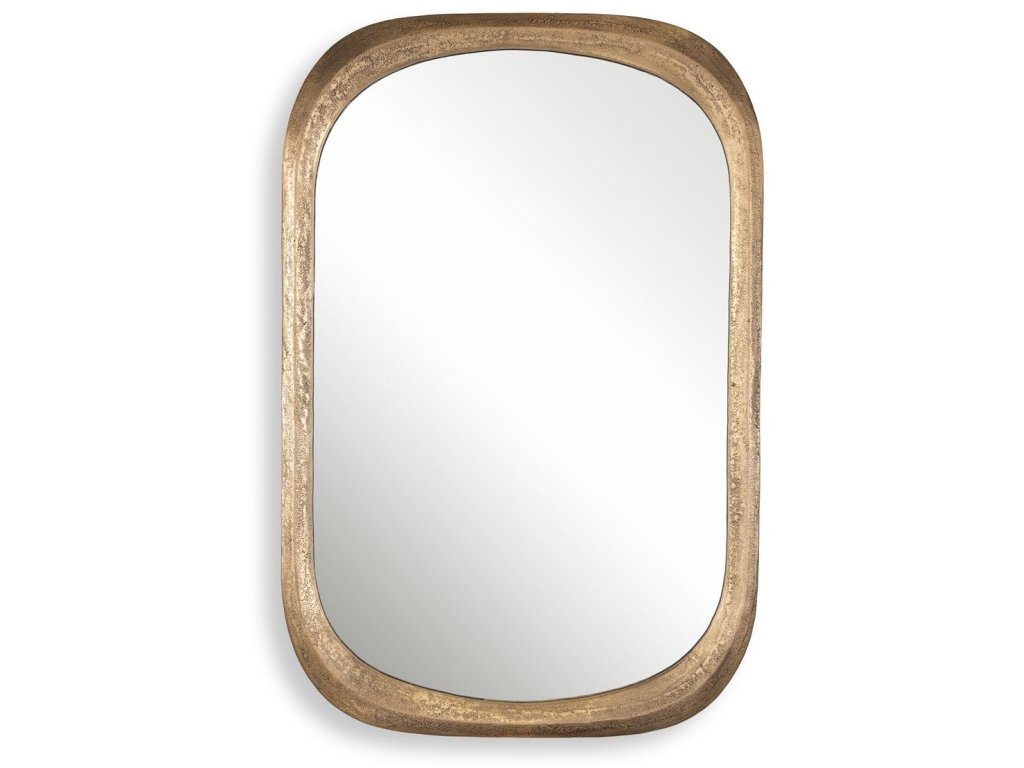 Malone Mirror, Brass - main image