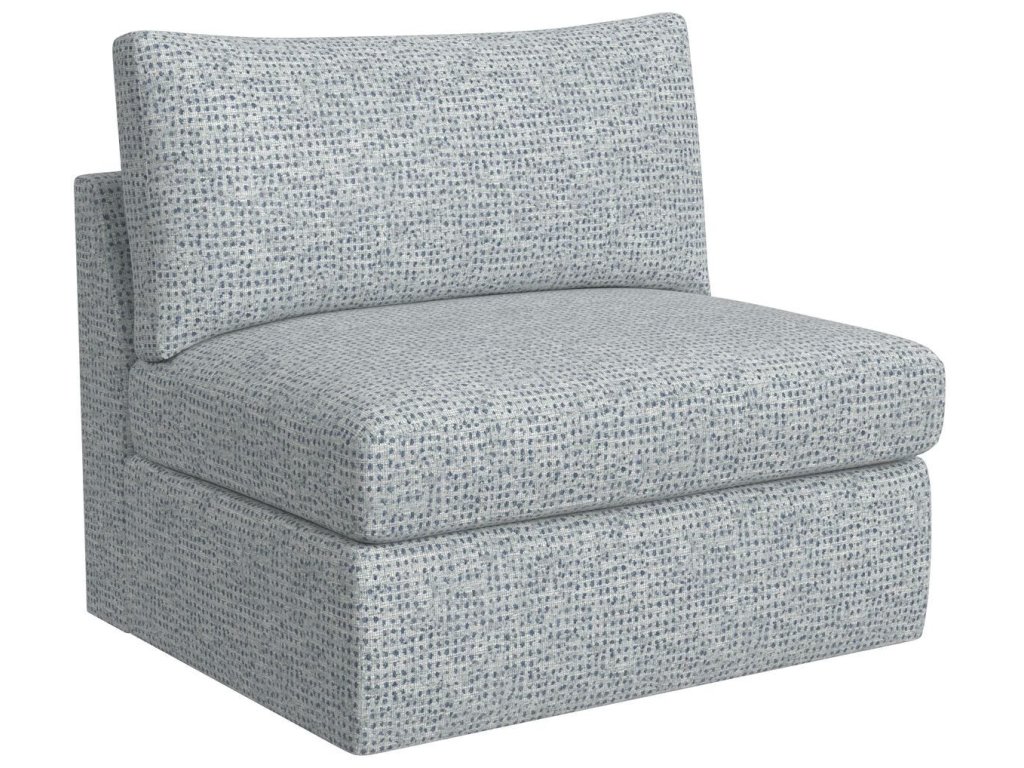 Great Plains Sofa, Armless - Dashing Blue - image 1