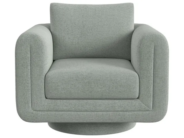 Loop Swivel Chair - Criss Cross Sea Salt