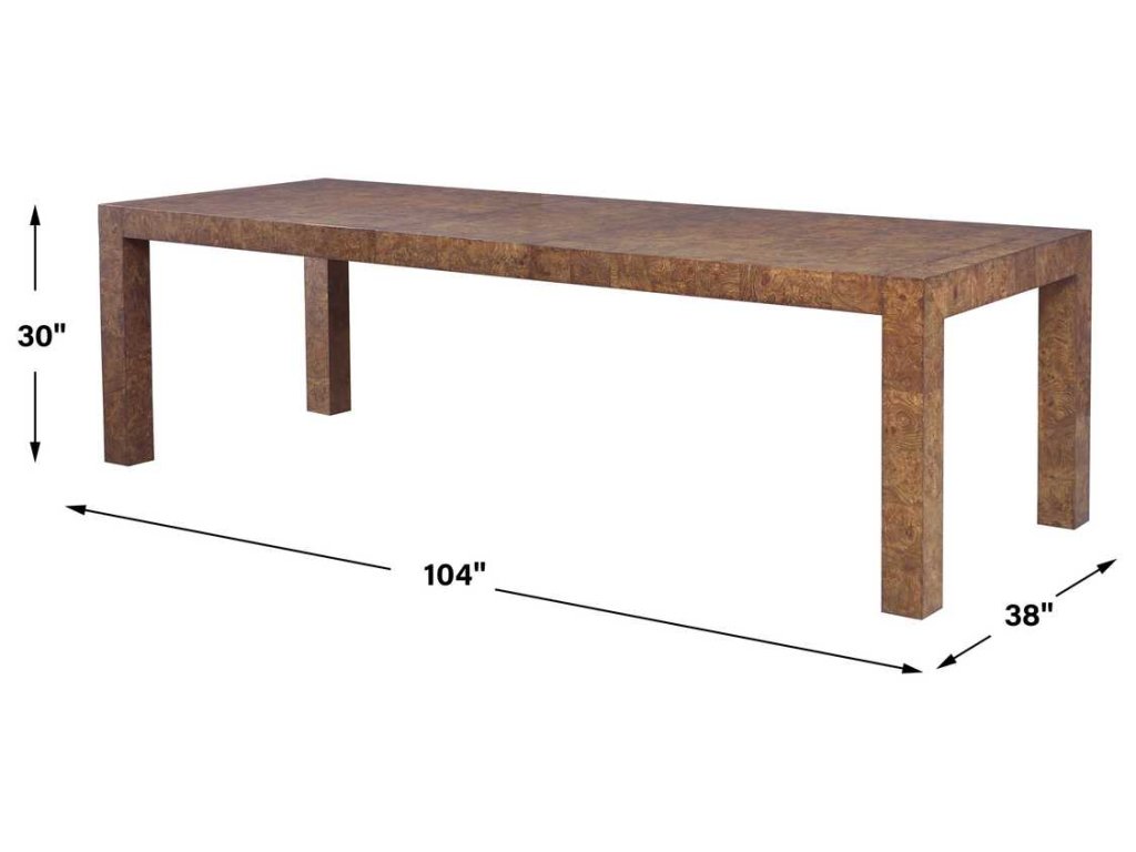 Ingrain Extension Dining Table - Cocoa Brown - image 5