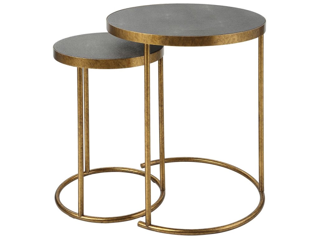 Aragon Nesting Tables, S/2, Gray - image 3