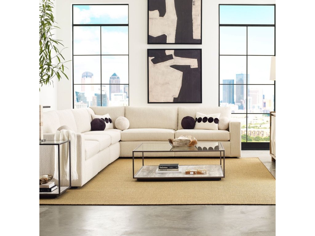 Great Plains Sofa, Left Arm Facing - Alabaster/Linen Weave - image 1