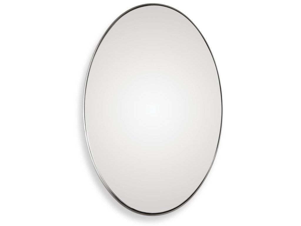 Pursley Oval Mirror, Nickel - main image