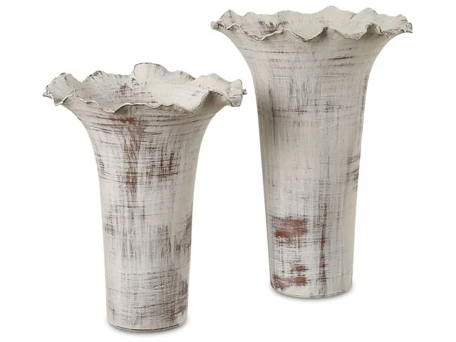 Ruffled Petal, Vases, S/2