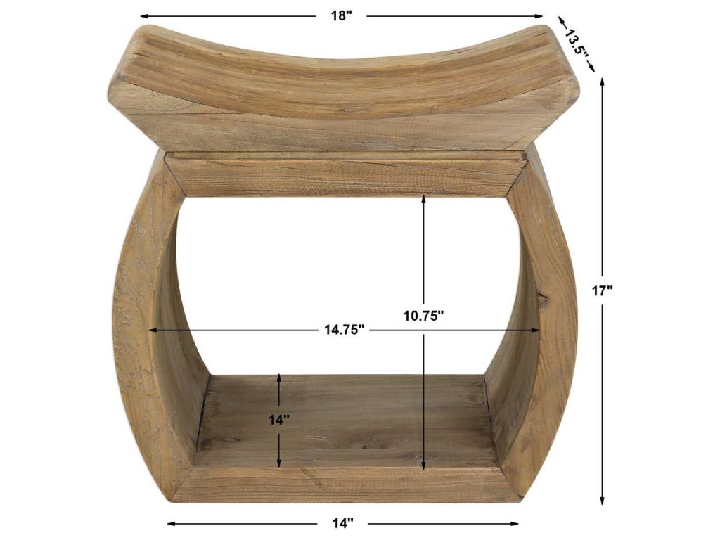 Connor Small Bench, Natural - image 5