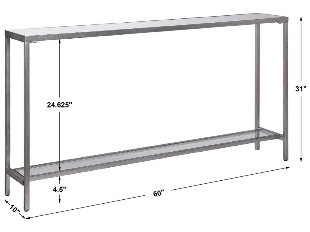 Hayley Console Table, Silver - image 6