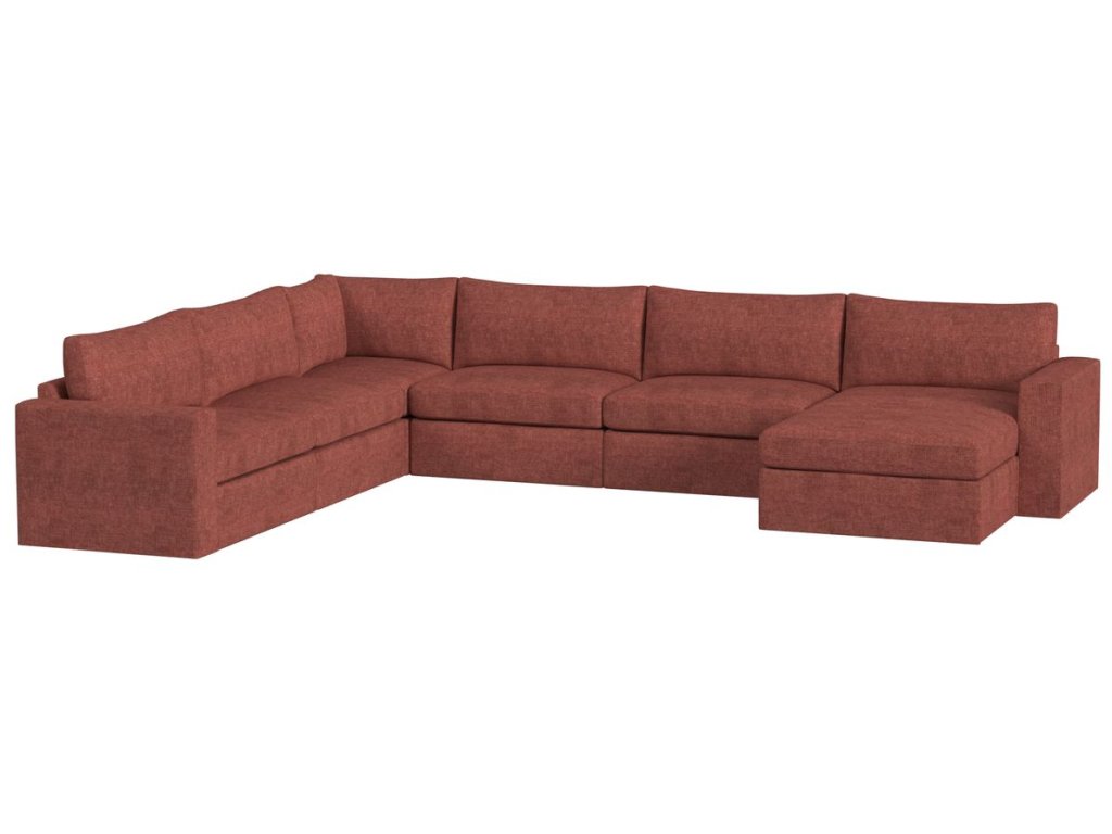 Great Plains Sofa, Armless - Vintage Tea Rose - image 5