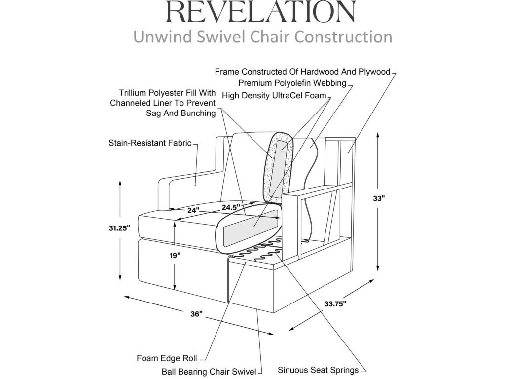 Unwind Swivel Chair - Dashing Blue - image 3