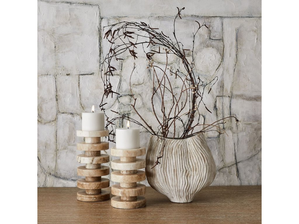 Emora Pillar Candleholders, S/2 - image 3