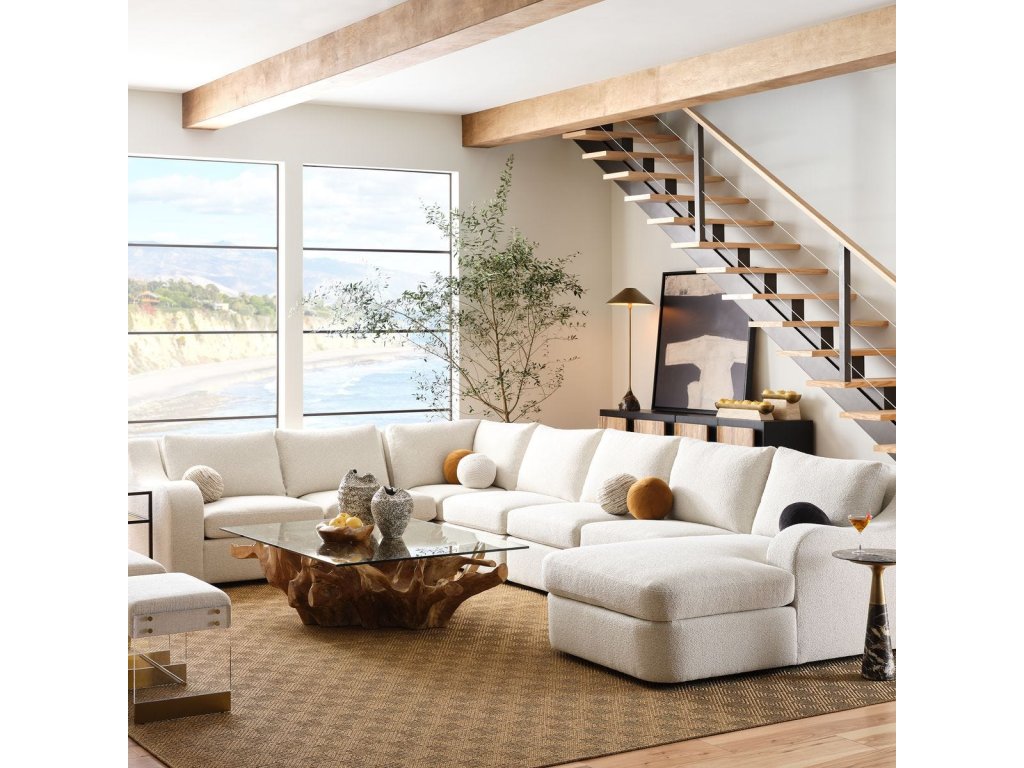 Big Wave Sofa, Left Arm Facing - Snuggle Vanilla - image 1