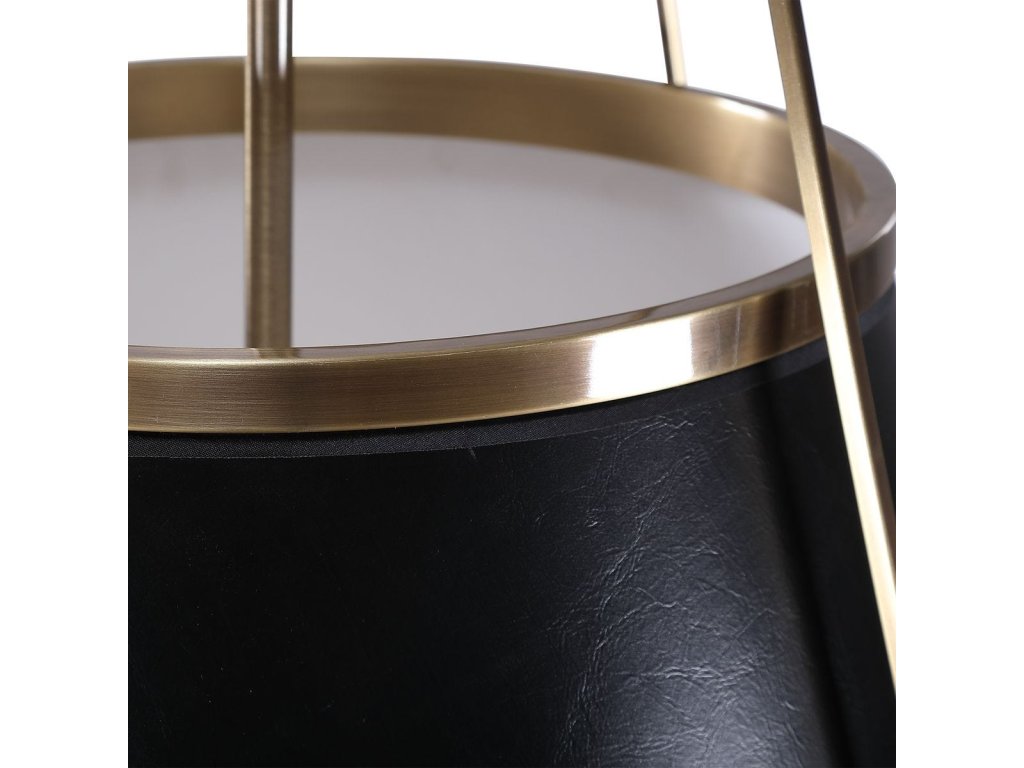 Leather Classic, 4 Lt Pendant - Black - image 3