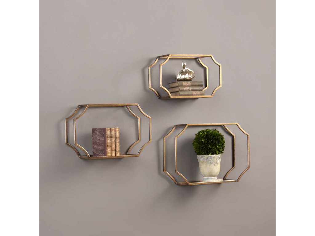 Lindee Wall Shelves, S/3 - image 2